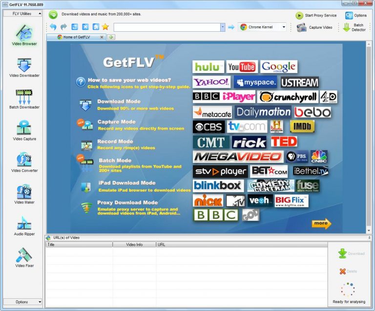 GetFLV Pro 30.2307.13.0 download the new for windows