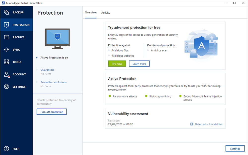 Acronis Cyber​​ Protect Home Office v27.4.1.40278